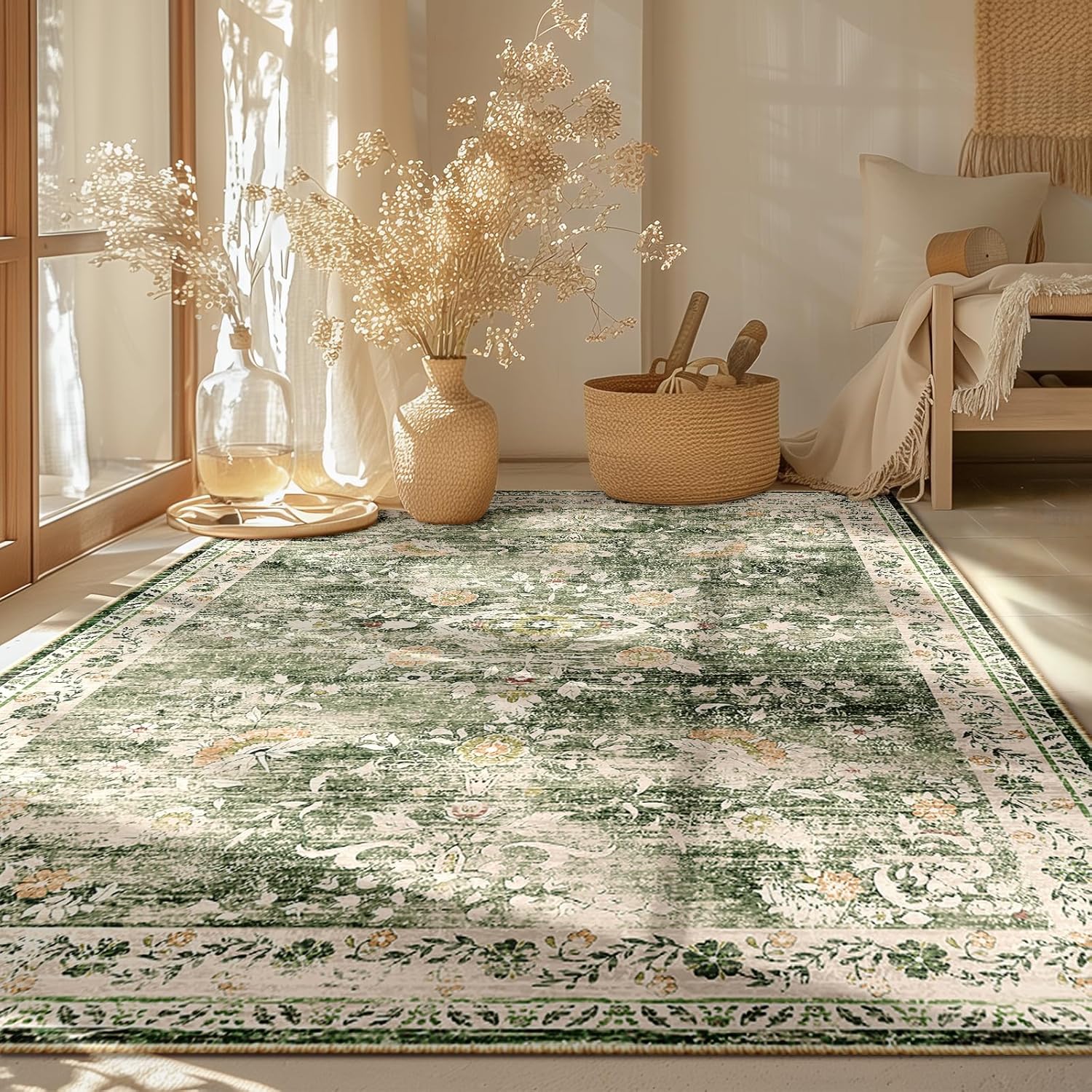 Distress Rugs Custom Vintage Distress Rugs Washable Print Carpet Runner Orange